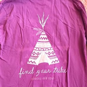 Ribbons and Rows purple long sleeve